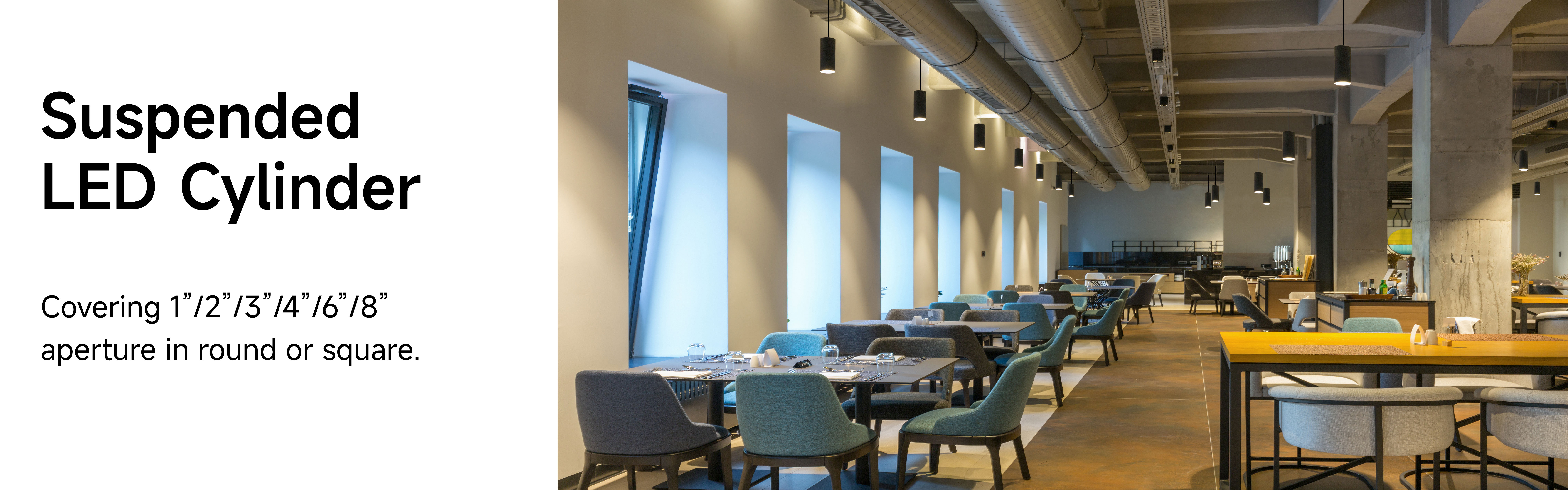 Suspended Cylinder Banner